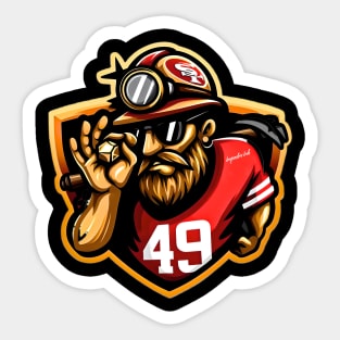 49ers Fan Art Sticker